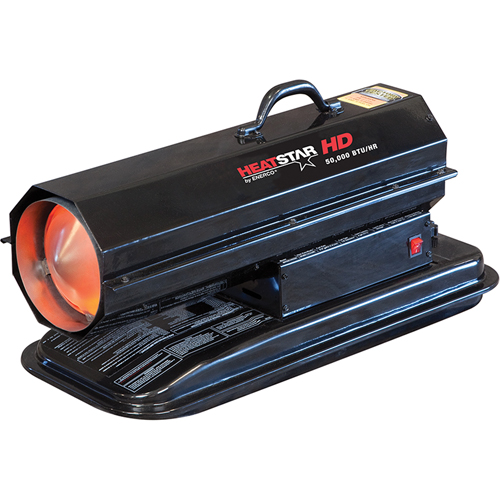 Contractor Series Forced Air Heater, Fan, Kerosene, 50000 BTU/H Toolneeds Inc.