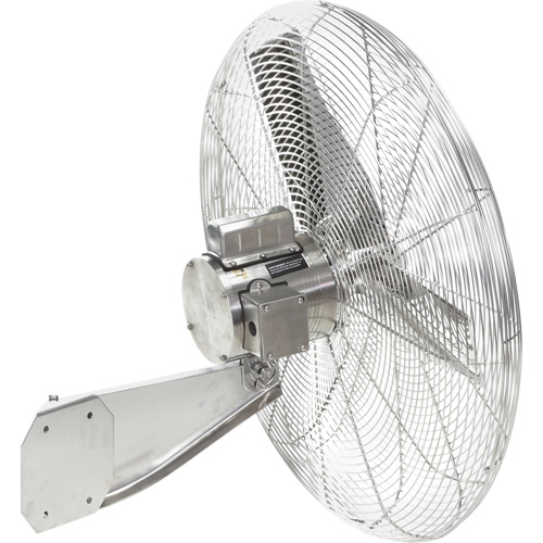 Stainless Steel Food Service Washdown Air Circulating Fans, Industrial, 20" Dia., 1 Speeds Toolneeds Inc.