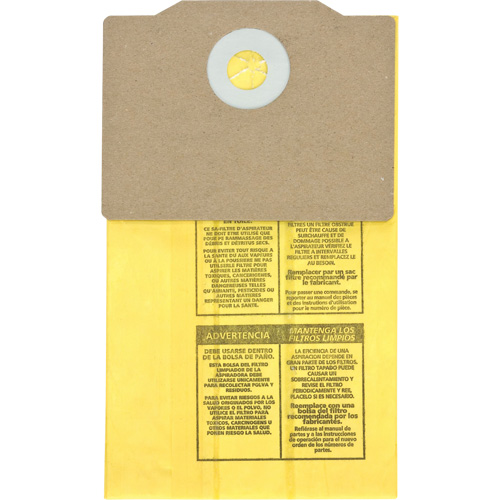 Genuine Back Pack Vacuum Collection Filter Bags, 1.75 US gal. Toolneeds Inc.