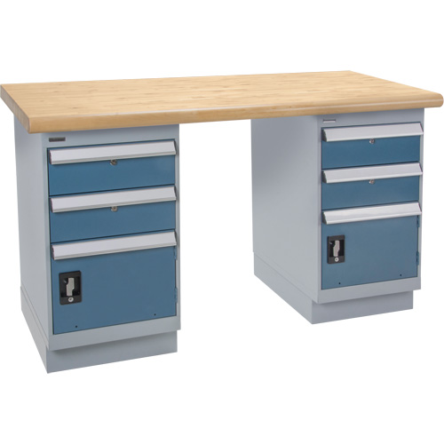 Pre-Designed Workbench, Dual Drawers, 2500 lbs. Cap., 72" W x 36" D, 34" H Toolneeds Inc.