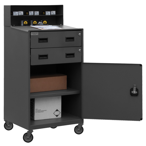 Shop Desk, 23" W x 20" D x 51" H, Grey Toolneeds Inc.