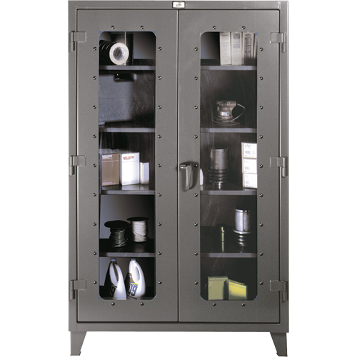 Clearview Cabinets, Steel, 4 Shelves, 60" H x 48" W x 24" D Toolneeds Inc.