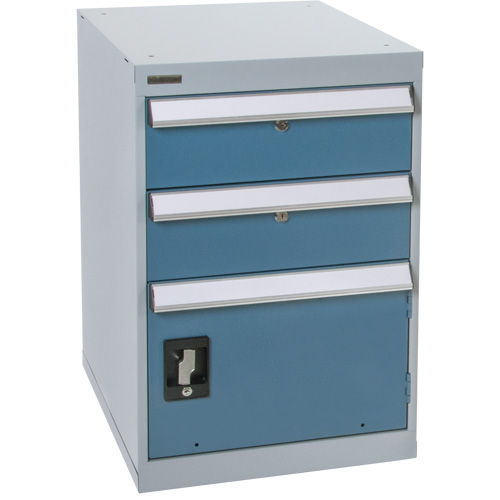 Pedestal Workbench with One Door & Two Drawers, 2 Drawers, 18" W x 21" D x 28" H Toolneeds Inc.