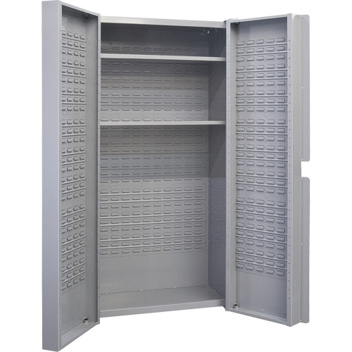 Deep Door Combination Cabinet, 38" W x 24" D x 72" H, Grey Toolneeds Inc.