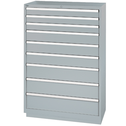 Armoires de rangement avec tiroirs, 9 tiroirs, 40-1/4" la x 22-1/2" p x 59-1/2" h, Gris Toolneeds Inc.
