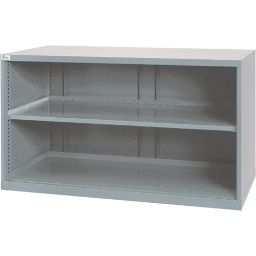Shelf Cabinets, Steel, 33-1/2" H x 56-1/2" W x 28-1/2" D, Light Grey Toolneeds Inc.