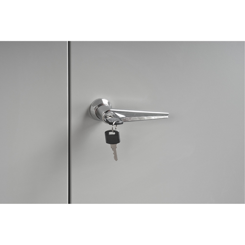 Cabinet Style Shop Desk, 34-1/2" W x 30" D x 53" H, Grey Toolneeds Inc.