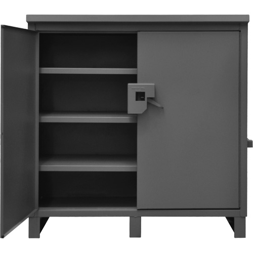 Lockable Jobsite Cabinet, Grey Toolneeds Inc.
