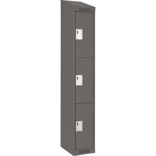Casiers Clean Line, 3 niveaux, 12" x 18" x 78", Acier, Charbon, Rivet (assembl&eacute;) Toolneeds Inc.
