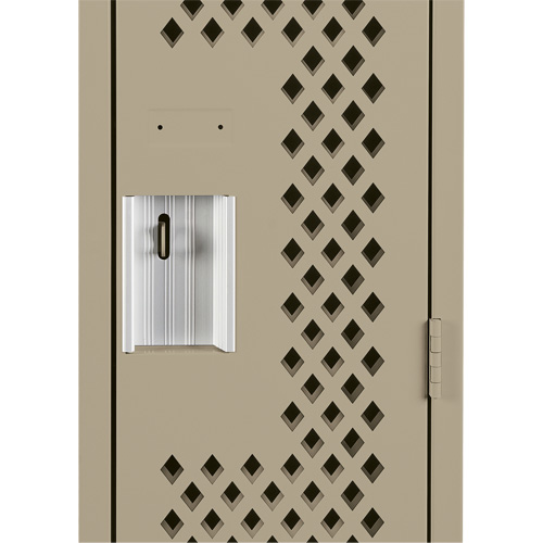Clean Line Lockers, 12" x 15" x 72", Steel, Beige, Rivet (Assembled), Perforated Toolneeds Inc.