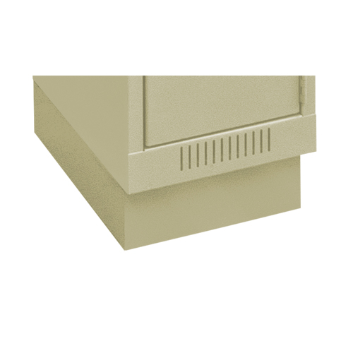 Clean Line Economy Lockers Recessed Base, 1 Banks, 4" H x 12" W x 18" D, Beige, Steel Toolneeds Inc.