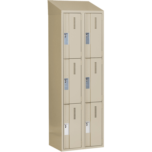 Casiers robustes Concorde, 3 niveaux, Bloc de 2, 24" x 18" x 78", Acier, Beige, Soud&eacute; (assembl&eacute;) Toolneeds Inc.