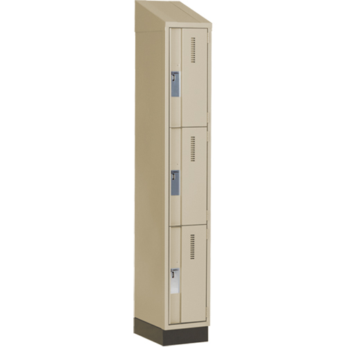 Casiers robustes Concorde, 3 niveaux, 12" x 18" x 82", Acier, Beige, Soud&eacute; (assembl&eacute;) Toolneeds Inc.