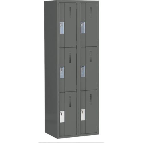Casiers robustes Concorde, 3 niveaux, Bloc de 2, 24" x 18" x 72", Acier, Charbon, Soud&eacute; (assembl&eacute;) Toolneeds Inc.