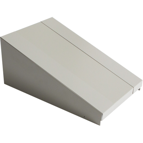 Dessus inclin&eacute; pour casiers robustes enti&egrave;rement soud&eacute; Concorde, Bloc de 1, 18" p x 12" la x 6" ha, Gris, Acier Toolneeds Inc.