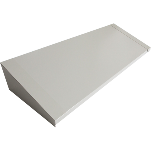 Dessus inclin&eacute; pour casiers robustes enti&egrave;rement soud&eacute; Concorde, Bloc de 4, 18" p x 48" la x 6" ha, Gris, Acier Toolneeds Inc.