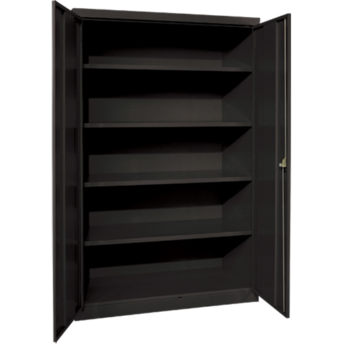 Armoires de rangement Hi-Boy profondes, Acier, 4 Tablettes, 72" h x 36" la x 24" P, Noir Toolneeds Inc.