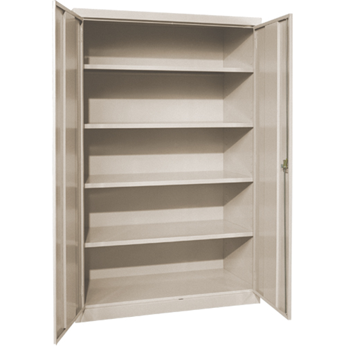Deep Hi-Boy Storage Cabinet, Steel, 4 Shelves, 72" H x 36" W x 24" D, Beige Toolneeds Inc.