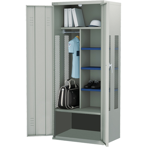 Casier pour &eacute;quipement, Acier, 36" la x 24" p x 72" h, Gris Toolneeds Inc.
