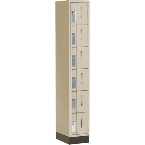 Casiers robustes Concorde, 6 niveaux, 12" x 18" x 76", Acier, Beige, Soud&eacute; (assembl&eacute;) Toolneeds Inc.