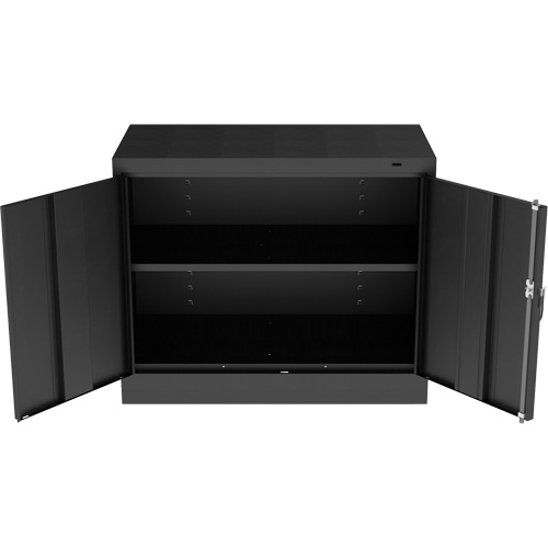 Armoire standard &agrave; hauteur de bureau, Acier, 30" h x 36" la x 18" P, Noir Toolneeds Inc.