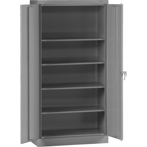 Standard Storage Cabinet, Steel, 4 Shelves, 72" H x 36" W x 18" D, Grey Toolneeds Inc.