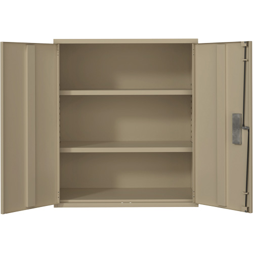 Lo-Boy Storage Cabinet, Steel, 2 Shelves, 40" H x 36" W x 18" D, Beige Toolneeds Inc.