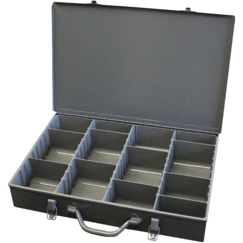 Compartment Steel Scoop Boxes, 17.875" W x 12" D x 3" H, 13 Compartments Toolneeds Inc.
