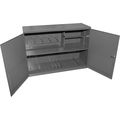 Armoire pour accessoires abrasifs, Acier, 2 tiroirs, 33-3/4" x 11-7/8" x 23-7/8", Gris Toolneeds Inc.