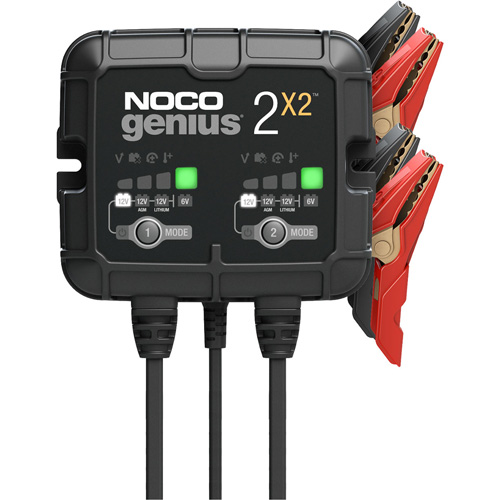 Chargeur de batterie 2 sorties de 4 A Genius 2X2 Toolneeds Inc.