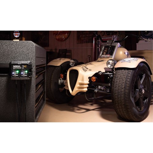 Chargeur de batterie 2 sorties de 4 A Genius 2X2 Toolneeds Inc.