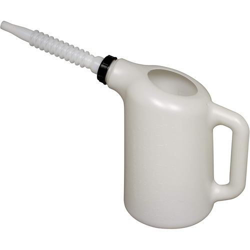 Oil Dispenser with White Spout, Plastic, 6 qt Capacity Toolneeds Inc.