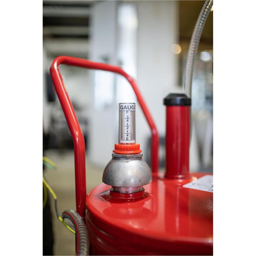 25-Gallon Steel Fuel Caddy with 2-Way Rotary Pump & Filter Toolneeds Inc.