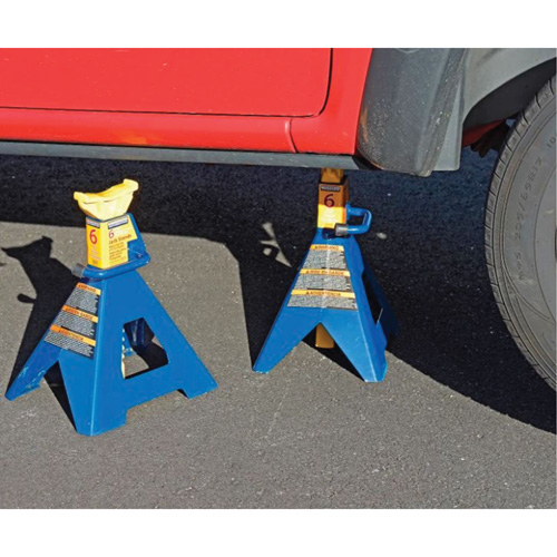 Jack Stand, Locking Handle/Ratchet, 6 tons Capacity, 25-1/4" H Toolneeds Inc.