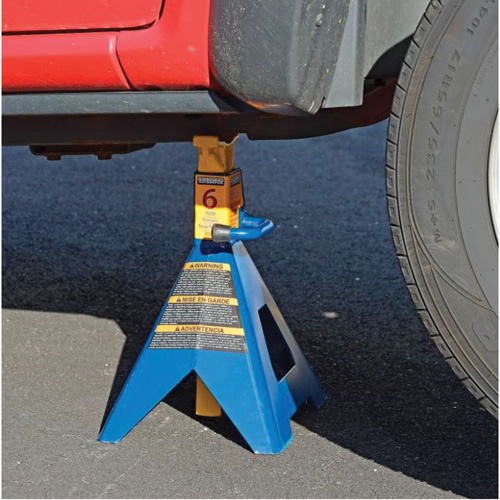 Jack Stand, Locking Handle/Ratchet, 6 tons Capacity, 25-1/4" H Toolneeds Inc.