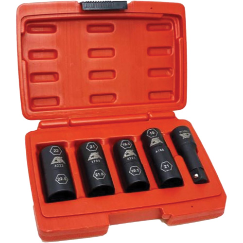 Flip Socket Kit, 5 Pieces, 1/2" Drive Size Toolneeds Inc.