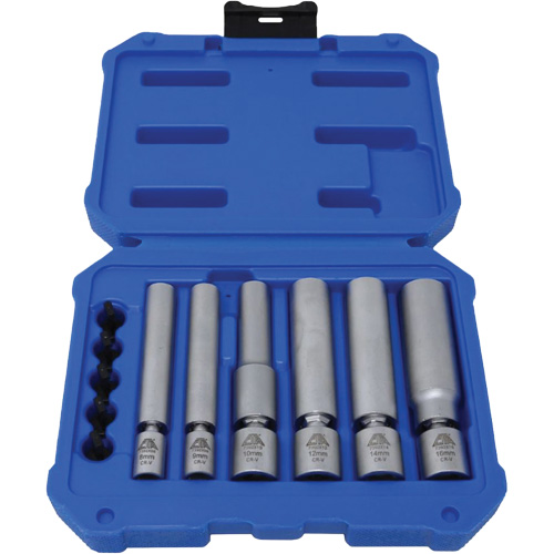 Jeu de douilles pour bougies d'allumage et bougies &agrave; incandescence 6 mcx Toolneeds Inc.