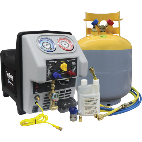 Twin Turbo Refrigerant Recovery System with 50 Lb DOT Tank Toolneeds Inc.