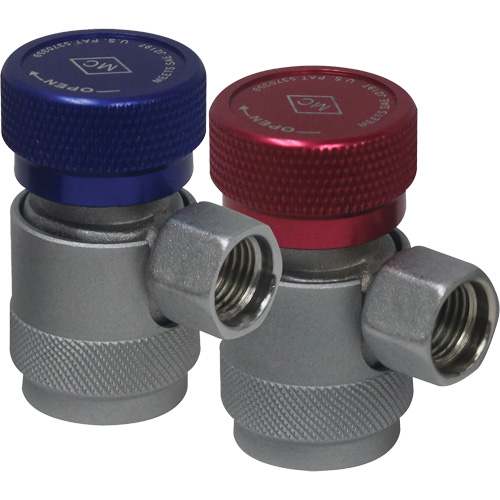 Coupleur rapide manuel R134a c&ocirc;t&eacute; basse pression avec verrouillage de s&eacute;curit&eacute; Toolneeds Inc.