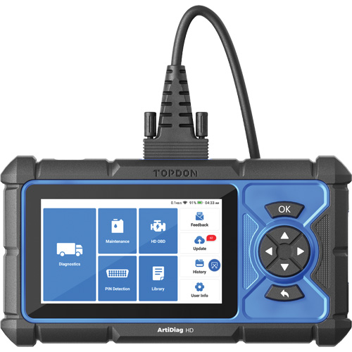 Outil de diagnostic robuste 5" ArtiDiag HD avec fonctions d'entretien Toolneeds Inc.
