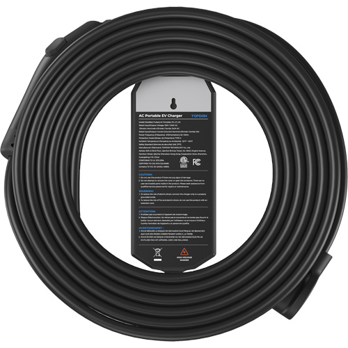 Fiche NEMA 6-50 portable PulseQ AC, 32 A, Niveau 2 CA, Connecteur Type 1 (SAE J1772) Toolneeds Inc.