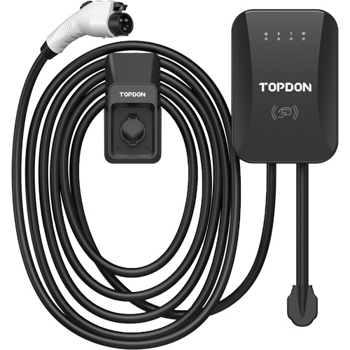 Chargeur r&eacute;sidentiel PulseQ AC pour VE avec mode identification par radiofr&eacute;quence (RFID), 40 A, Niveau 2 CA, Connecteur Type 1 (SAE J1772) Toolneeds Inc.