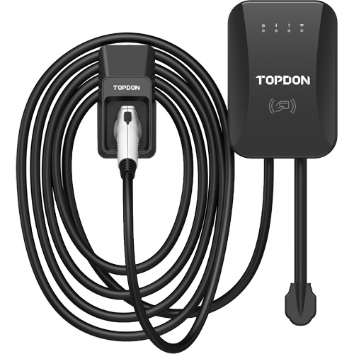 Chargeur r&eacute;sidentiel PulseQ AC pour VE avec mode identification par radiofr&eacute;quence (RFID), 40 A, Niveau 2 CA, Connecteur Type 1 (SAE J1772) Toolneeds Inc.