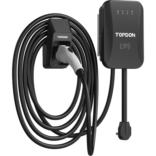 Chargeur r&eacute;sidentiel PulseQ AC pour VE avec mode identification par radiofr&eacute;quence (RFID), 40 A, Niveau 2 CA, Connecteur Type 1 (SAE J1772) Toolneeds Inc.