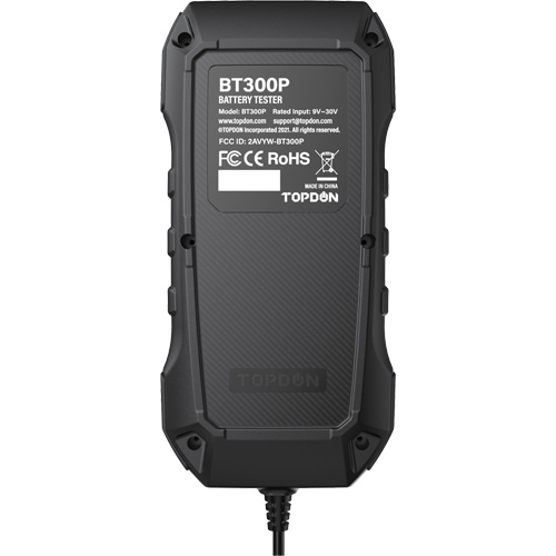 BT300P Battery, Charging & Cranking System Tester with Printer Toolneeds Inc.