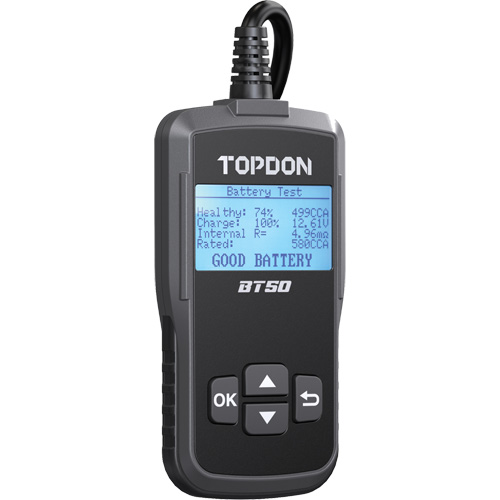 Testeur de batterie, de charge et de d&eacute;marrage BT50 avec imprimante Toolneeds Inc.