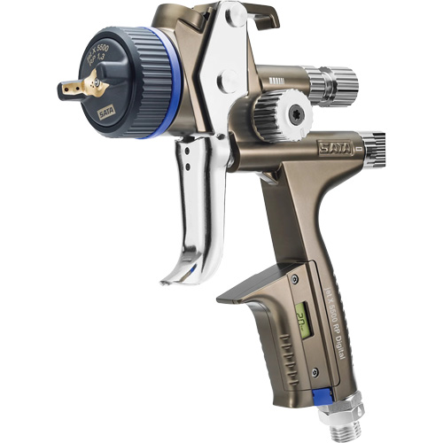 Pistolet de peinture de premi&egrave;re qualit&eacute; pour peinture automobile avec psi num&eacute;rique X5500 RP 1,3 O RPS D, Entr&eacute;e d'air 1/4" NPT, 10,24 pi³/min, Capacit&eacute; 0,6 L/0,9 L, 0,17 psi Toolneeds Inc.