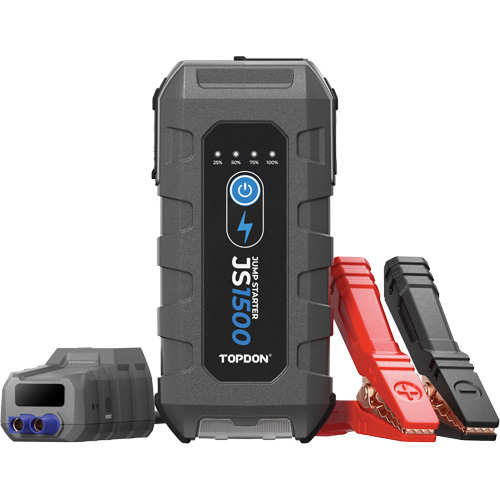 D&eacute;marreur d'appoint, survolteur, banque d'alimentation et lampe de poche JumpSurge1500 Toolneeds Inc.
