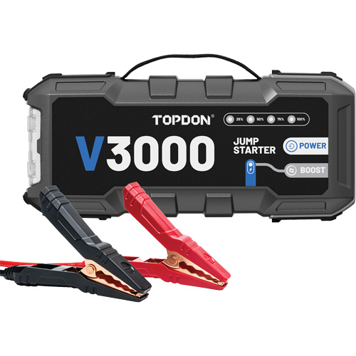 Survolteur, banque d'alimentation et lampe de poche V3000 Toolneeds Inc.