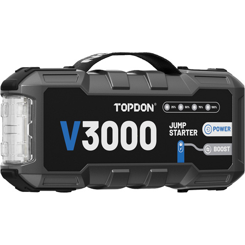 Survolteur, banque d'alimentation et lampe de poche V3000 Toolneeds Inc.